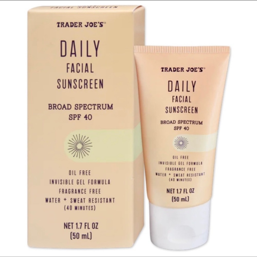Trader Joe’s Daily Facial Sunscreen Broad Spectrum SPF 40